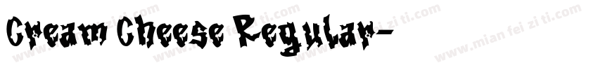 Cream Cheese Regular字体转换